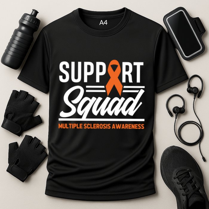 Ms Warrior Ms Support Squad Multiple Sclerosis Awareness Cute Gift Performance Shirt