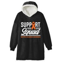 Ms Warrior Ms Support Squad Multiple Sclerosis Awareness Cute Gift Hooded Wearable Blanket