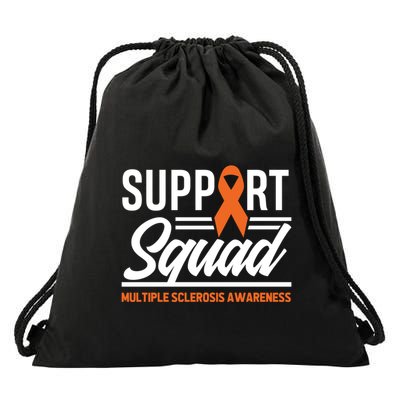 Ms Warrior Ms Support Squad Multiple Sclerosis Awareness Cute Gift Drawstring Bag