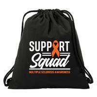 Ms Warrior Ms Support Squad Multiple Sclerosis Awareness Cute Gift Drawstring Bag