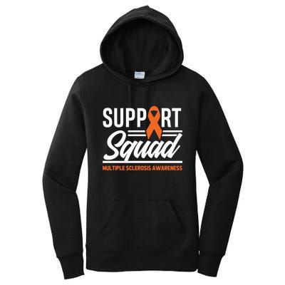 Ms Warrior Ms Support Squad Multiple Sclerosis Awareness Cute Gift Women's Pullover Hoodie
