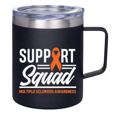 Ms Warrior Ms Support Squad Multiple Sclerosis Awareness Cute Gift 12oz Stainless Steel Coffee Mug