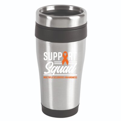 Ms Warrior Ms Support Squad Multiple Sclerosis Awareness Cute Gift 16oz Travel Tumbler