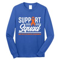 Ms Warrior Ms Support Squad Multiple Sclerosis Awareness Cute Gift Long Sleeve Shirt