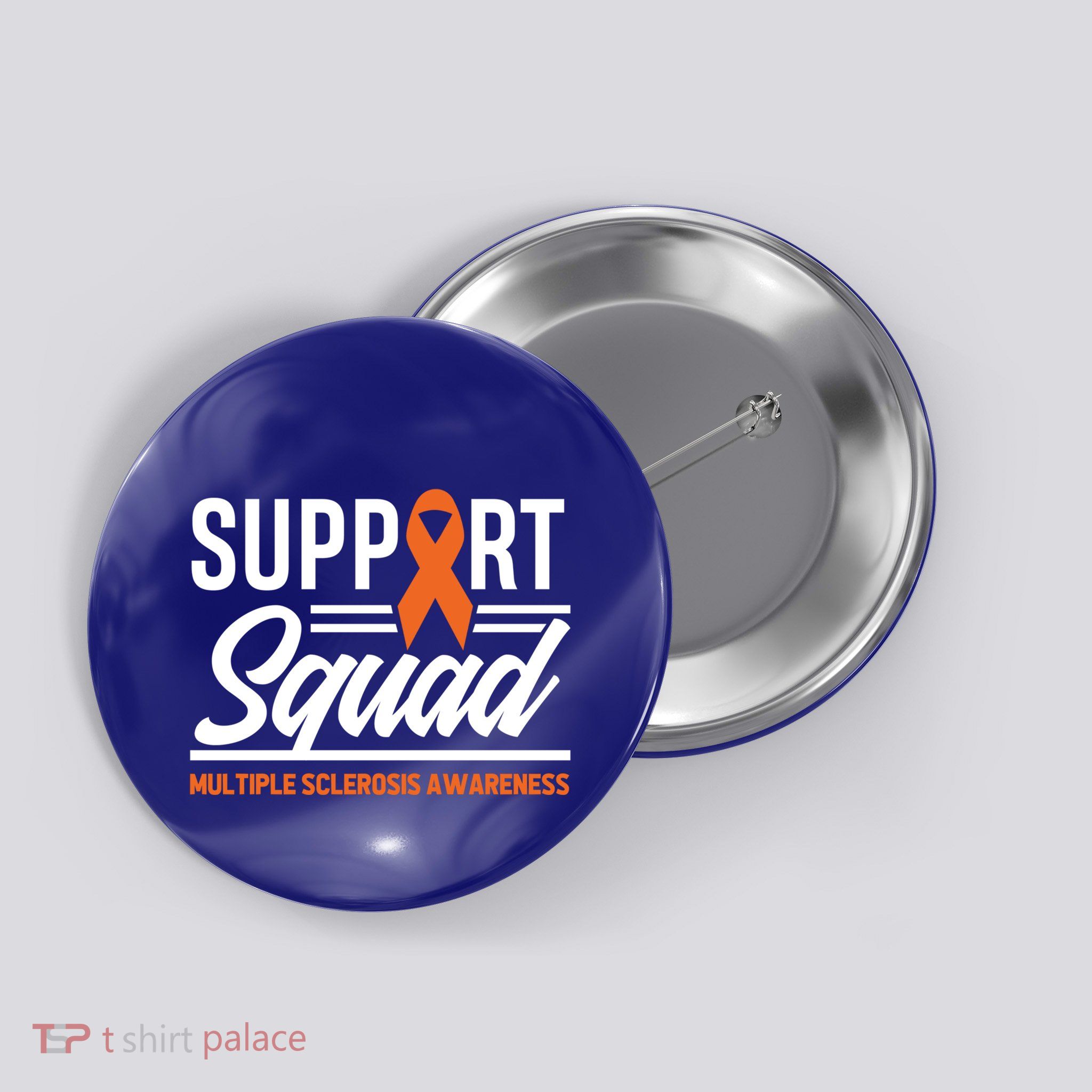 Ms Warrior Ms Support Squad Multiple Sclerosis Awareness Cute Gift Button