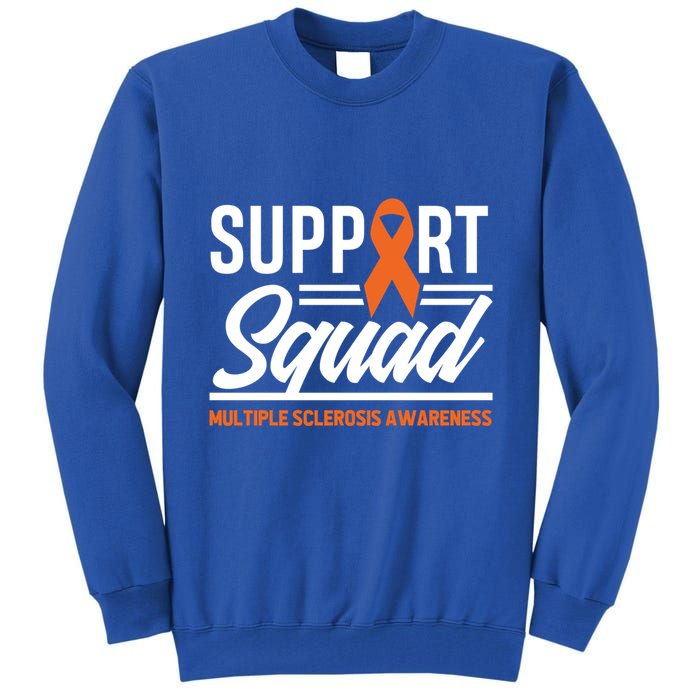Ms Warrior Ms Support Squad Multiple Sclerosis Awareness Cute Gift Tall Sweatshirt