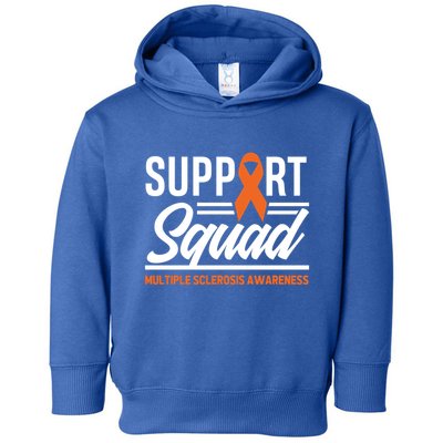 Ms Warrior Ms Support Squad Multiple Sclerosis Awareness Cute Gift Toddler Hoodie