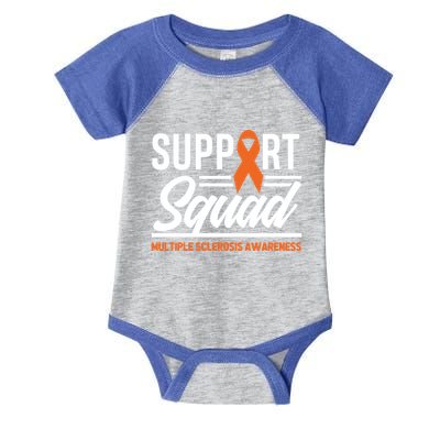 Ms Warrior Ms Support Squad Multiple Sclerosis Awareness Cute Gift Infant Baby Jersey Bodysuit
