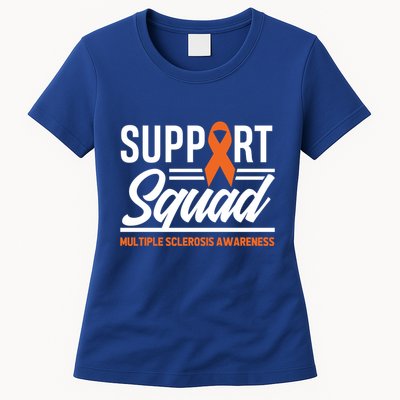 Ms Warrior Ms Support Squad Multiple Sclerosis Awareness Cute Gift Womens T-Shirt
