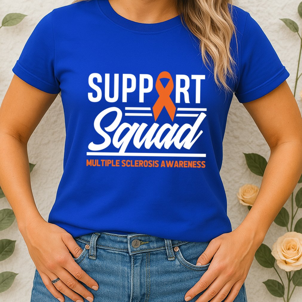 Ms Warrior Ms Support Squad Multiple Sclerosis Awareness Cute Gift Womens T-Shirt