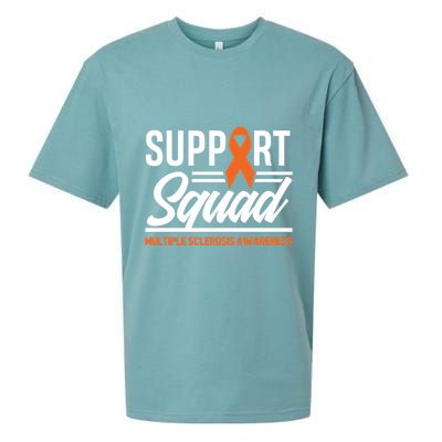 Ms Warrior Ms Support Squad Multiple Sclerosis Awareness Cute Gift Sueded Cloud Jersey T-Shirt
