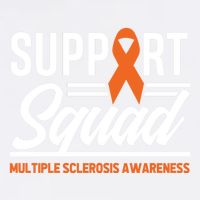 Ms Warrior Ms Support Squad Multiple Sclerosis Awareness Cute Gift Garment-Dyed Sweatshirt