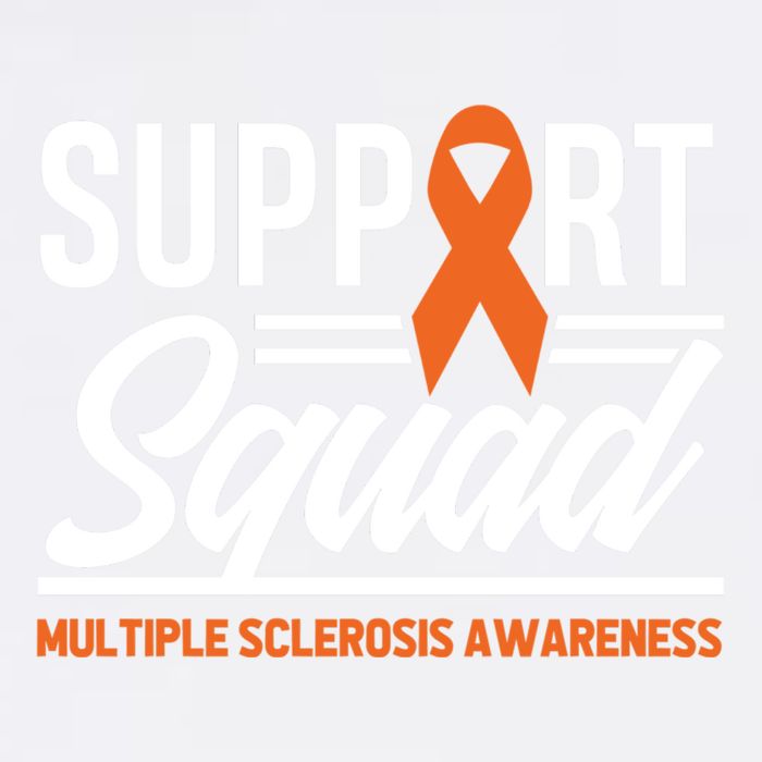 Ms Warrior Ms Support Squad Multiple Sclerosis Awareness Cute Gift Garment-Dyed Sweatshirt