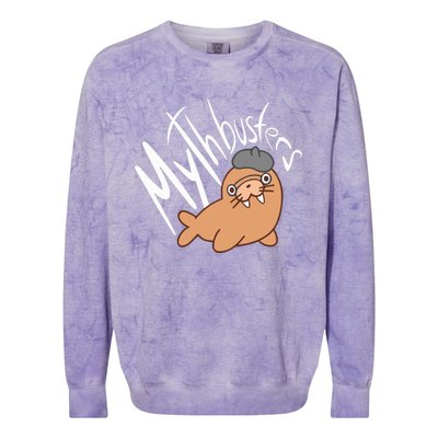 Mythbusters Walrus Colorblast Crewneck Sweatshirt