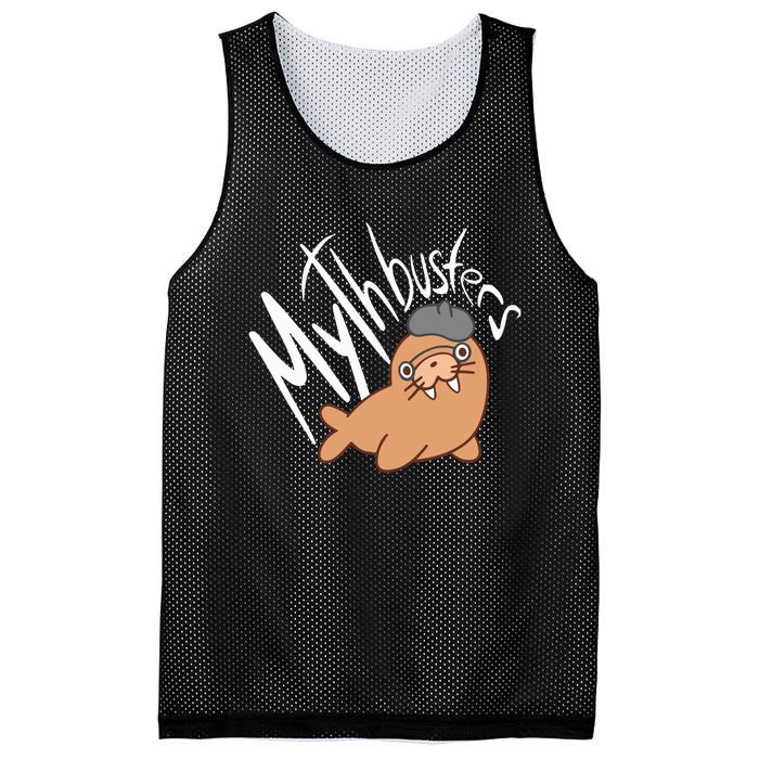 Mythbusters Walrus Mesh Reversible Basketball Jersey Tank