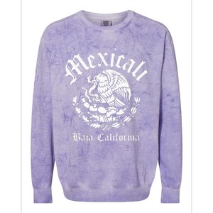 Mexicali With Mexican Emblem Mexicali Colorblast Crewneck Sweatshirt