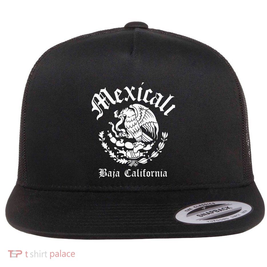 Mexicali With Mexican Emblem Mexicali Flatbill Hat