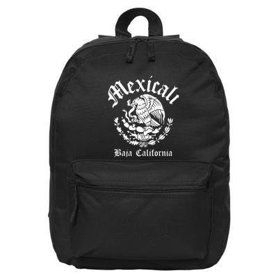 Mexicali With Mexican Emblem Mexicali 16 in Basic Backpack