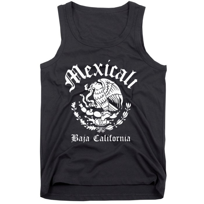 Mexicali With Mexican Emblem Mexicali Tank Top