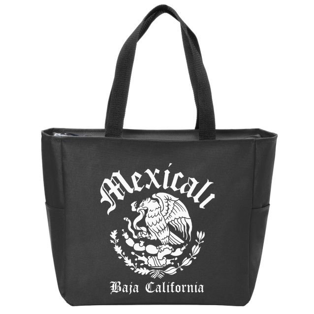 Mexicali With Mexican Emblem Mexicali Zip Tote Bag