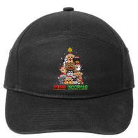 Merry Woofmas Merry Christmas For Dog Lovers 7-Panel Snapback Hat