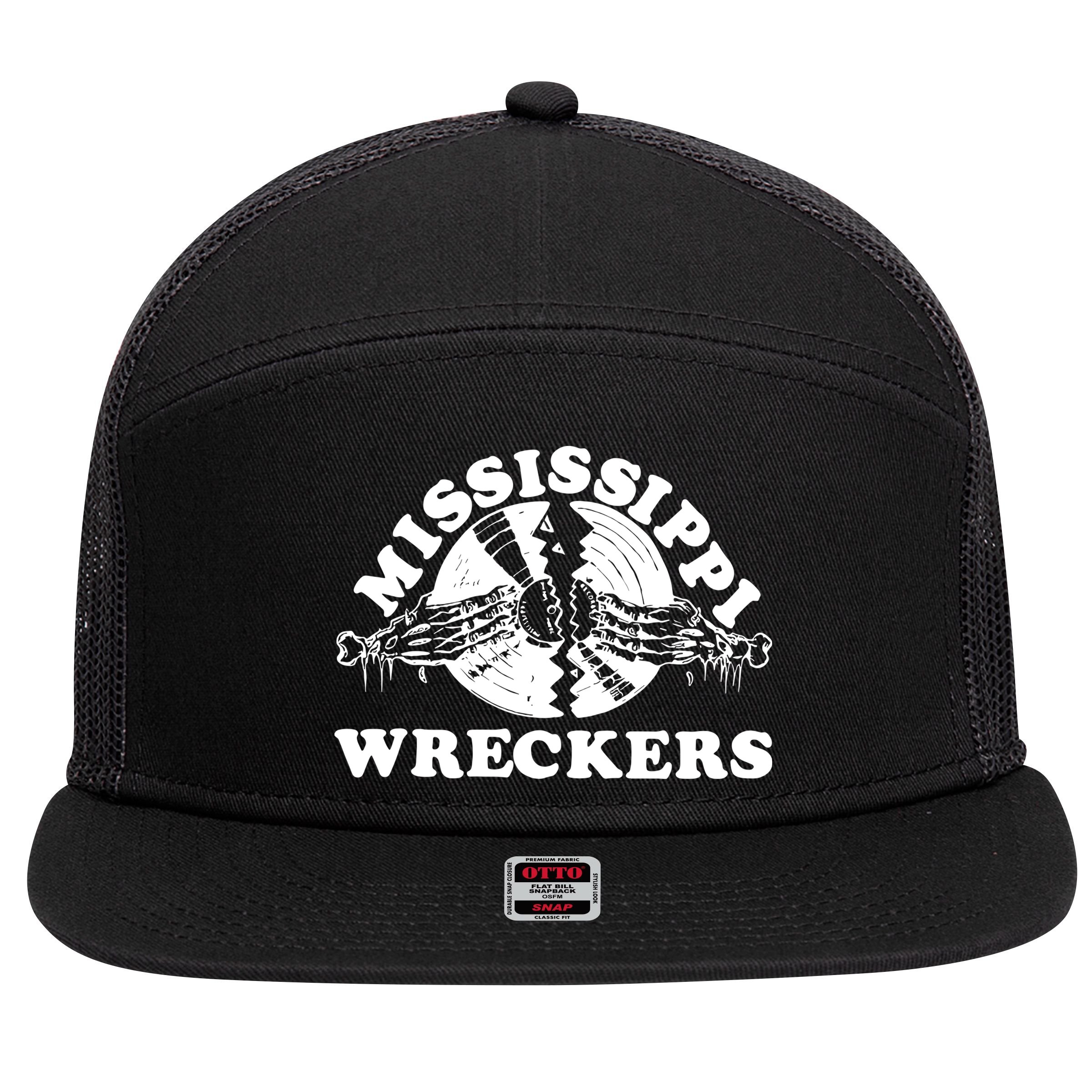 Mississippi Wreckers 7 Panel Mesh Trucker Snapback Hat