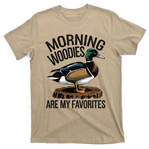 Morning Woody My Favorite Duck Hunting Funny Hunter T-Shirt