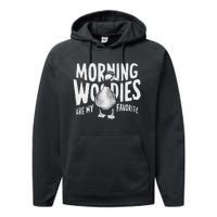 Morning Woody My Favorite Duck Hunting Funny Hunter Performance Fleece Hoodie