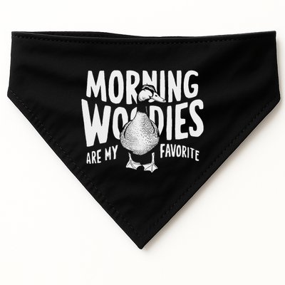 Morning Woody My Favorite Duck Hunting Funny Hunter USA-Made Doggie Bandana
