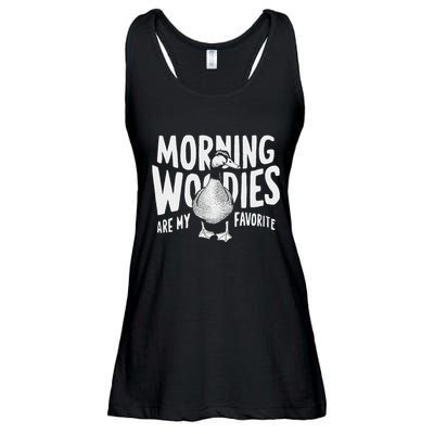 Morning Woody My Favorite Duck Hunting Funny Hunter Ladies Essential Flowy Tank