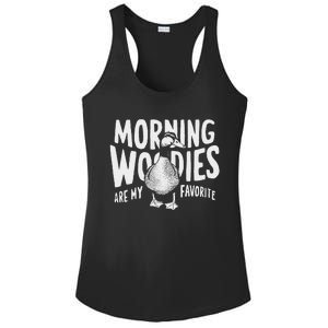 Morning Woody My Favorite Duck Hunting Funny Hunter Ladies PosiCharge Competitor Racerback Tank