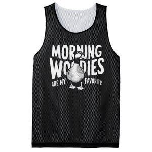 Morning Woody My Favorite Duck Hunting Funny Hunter Mesh Reversible Basketball Jersey Tank