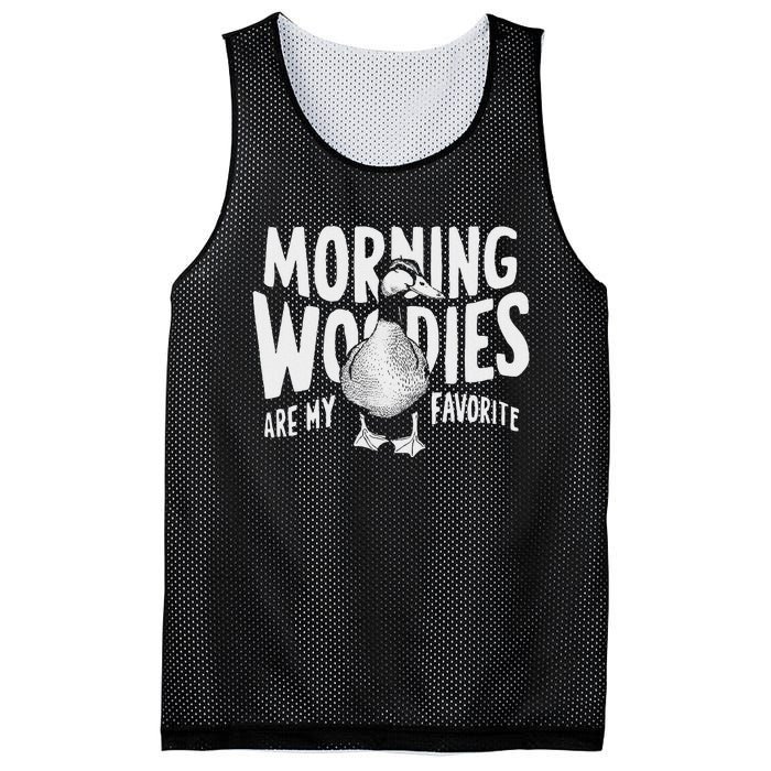 Morning Woody My Favorite Duck Hunting Funny Hunter Mesh Reversible Basketball Jersey Tank