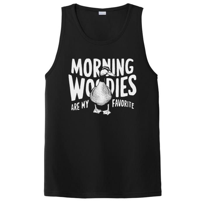 Morning Woody My Favorite Duck Hunting Funny Hunter PosiCharge Competitor Tank