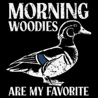 Morning Woody My Favorite Duck Hunting Funny Hunter Flat Bill Trucker Hat