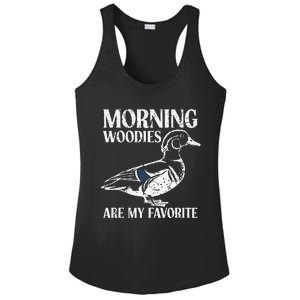 Morning Woody My Favorite Duck Hunting Funny Hunter Ladies PosiCharge Competitor Racerback Tank