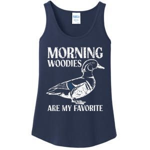 Morning Woody My Favorite Duck Hunting Funny Hunter Ladies Essential Tank