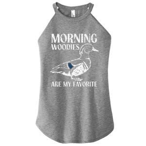 Morning Woody My Favorite Duck Hunting Funny Hunter Women's Perfect Tri Rocker Tank