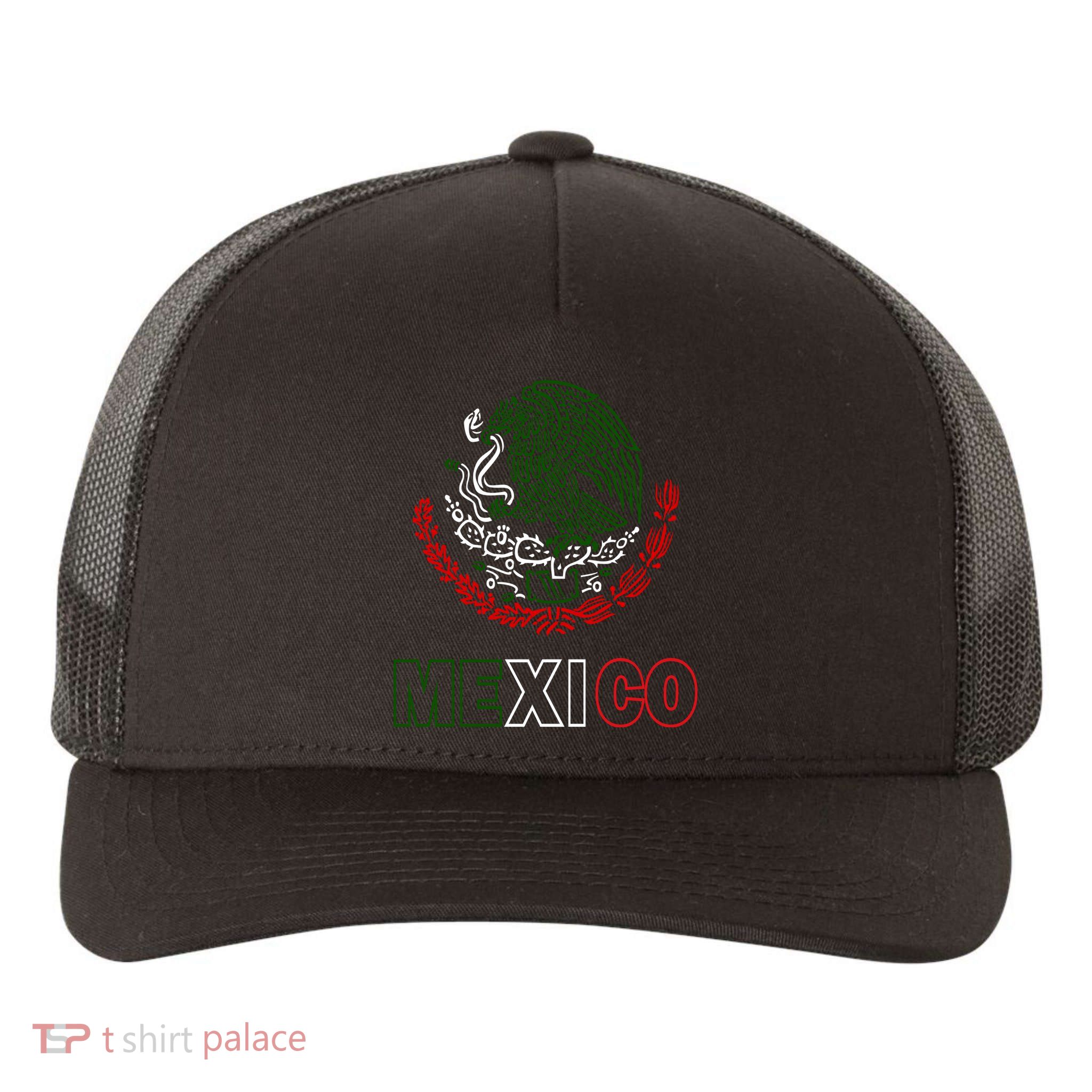 Mexico With Mexican Eagle From Flag Yupoong Adult 5-Panel Trucker Hat