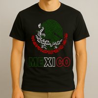 Mexico With Mexican Eagle From Flag T-Shirt