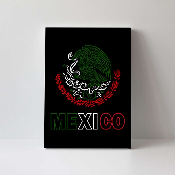 Mexico With Mexican Eagle From Flag Canvas