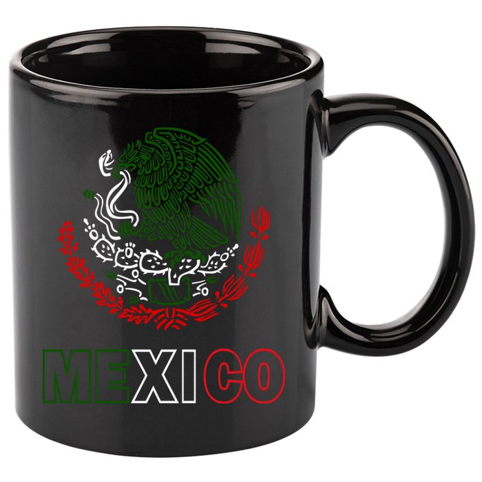 Mexico With Mexican Eagle From Flag 11oz C Handle Ceramic Mug