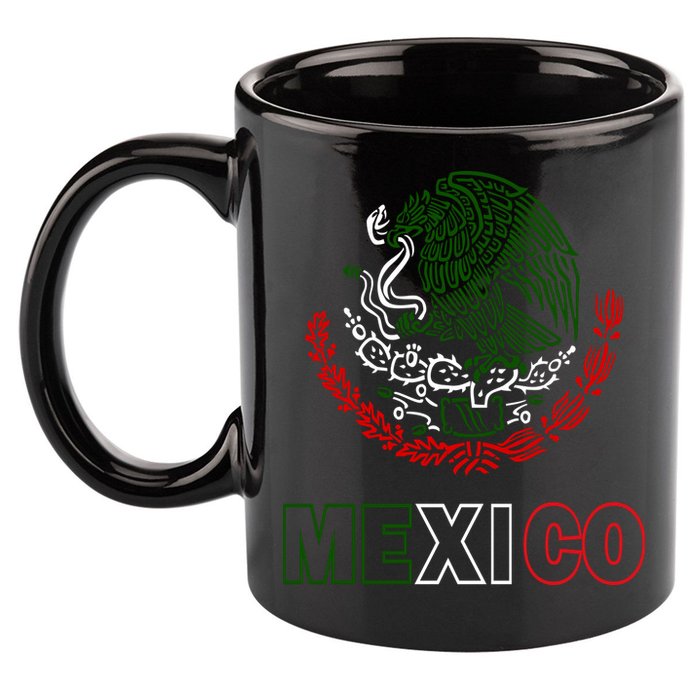 Mexico With Mexican Eagle From Flag 11oz C Handle Ceramic Mug