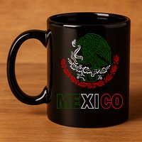 Mexico With Mexican Eagle From Flag 11oz C Handle Ceramic Mug