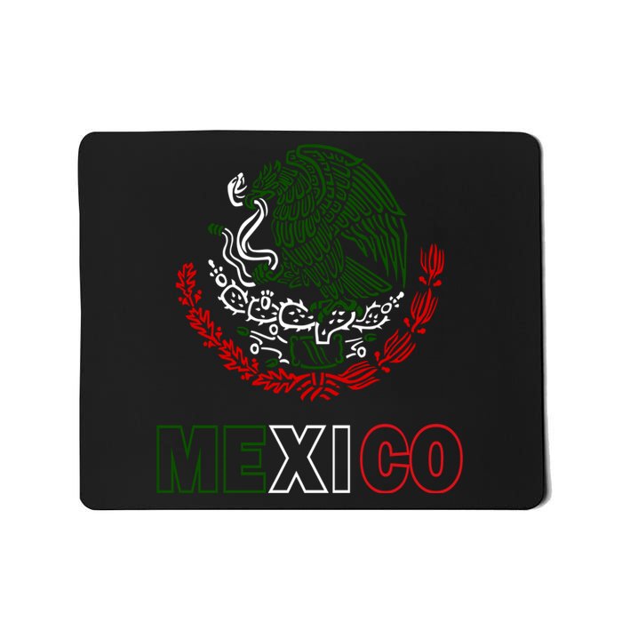 Mexico With Mexican Eagle From Flag Mousepad