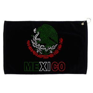 Mexico With Mexican Eagle From Flag Grommeted Golf Towel