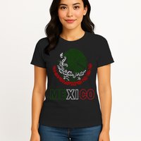 Mexico With Mexican Eagle From Flag Womens T-Shirt
