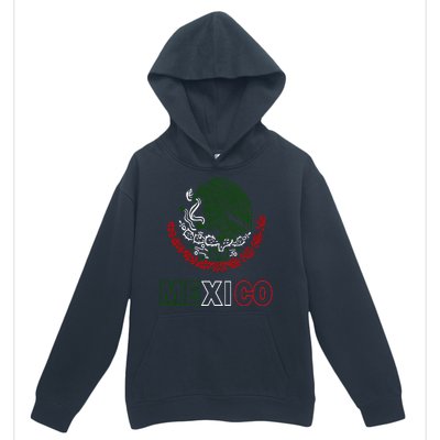 Mexico With Mexican Eagle From Flag Urban Pullover Hoodie