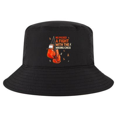 Ms Warrior Ms Picked A Fight Multiple Sclerosis Awareness Cool Comfort Performance Bucket Hat