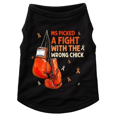 Ms Warrior Ms Picked A Fight Multiple Sclerosis Awareness Doggie Tank